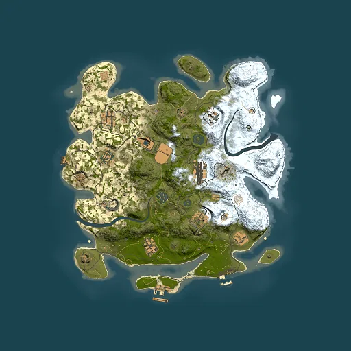 Rust map seed 613060553, 3500x3500m top-down preview