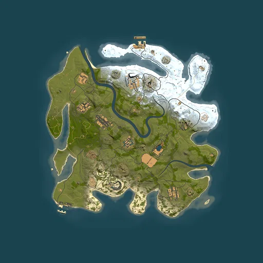 Rust map seed 1112022, 3500x3500m top-down preview