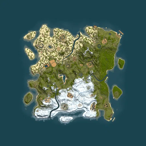 Rust map seed 1006669914, 4000x4000m top-down preview