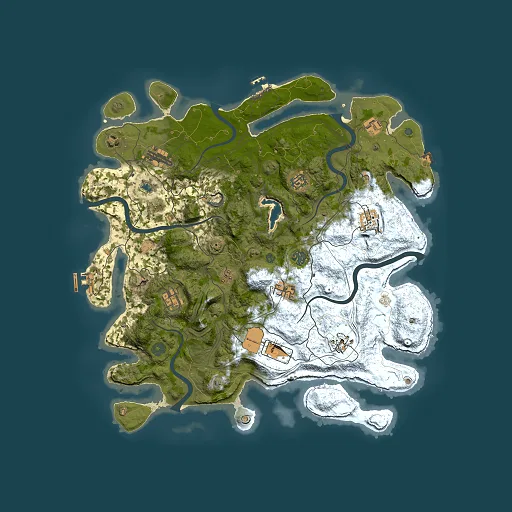 Rust map seed 1337, 4250x4250m top-down preview