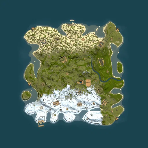 Rust map seed 1337, 4101x4101m top-down preview