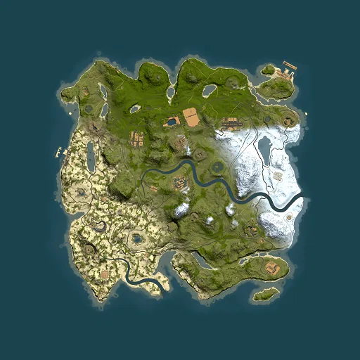 Rust map seed 1337, 3800x3800m top-down preview