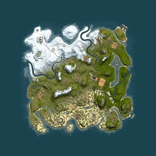 Rust map seed 1337, 3800x3800m top-down preview