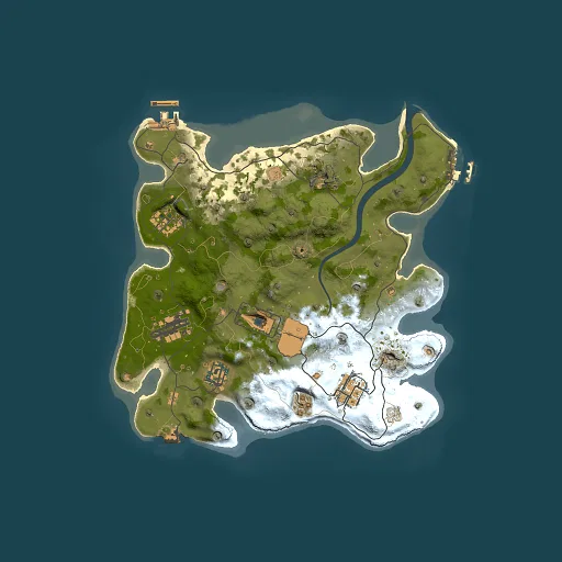 Rust map seed 1337, 3001x3001m top-down preview