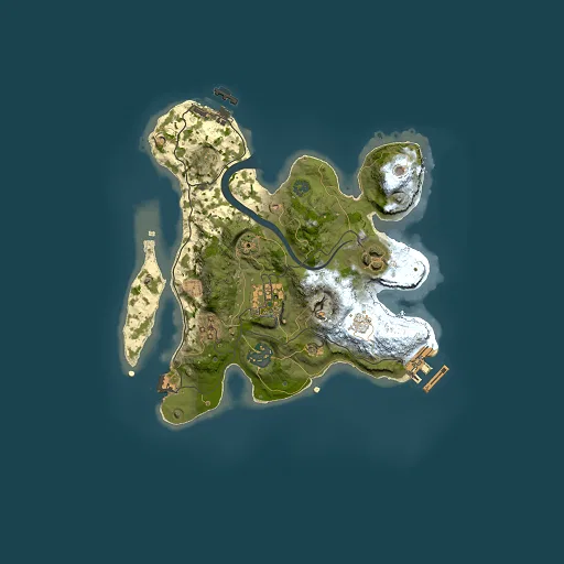Rust map seed 17637651, 2500x2500m top-down preview