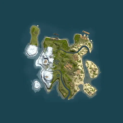 Rust map seed 2019890525, 2500x2500m top-down preview