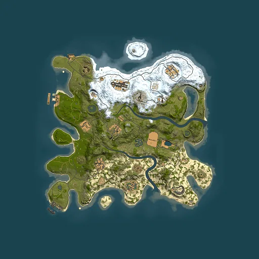 Rust map seed 2090280270, 3500x3500m top-down preview