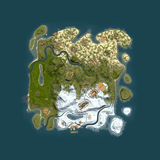 Rust map seed 1716410609, 3500x3500m top-down preview