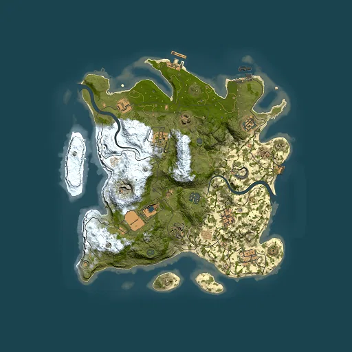 Rust map seed 1365789702, 3500x3500m top-down preview