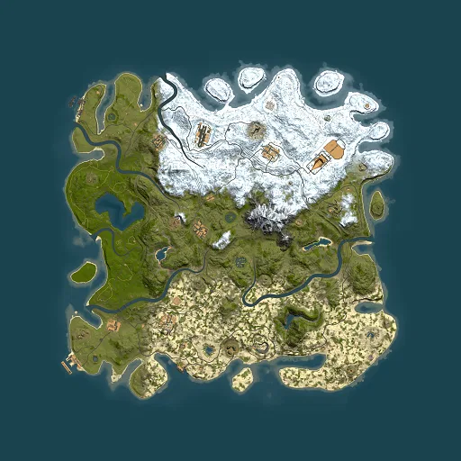 Rust map seed 718033863, 5000x5000m top-down preview