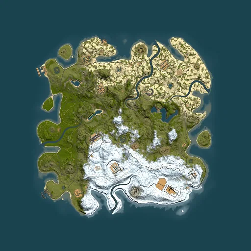 Rust map seed 1293415332, 4500x4500m top-down preview