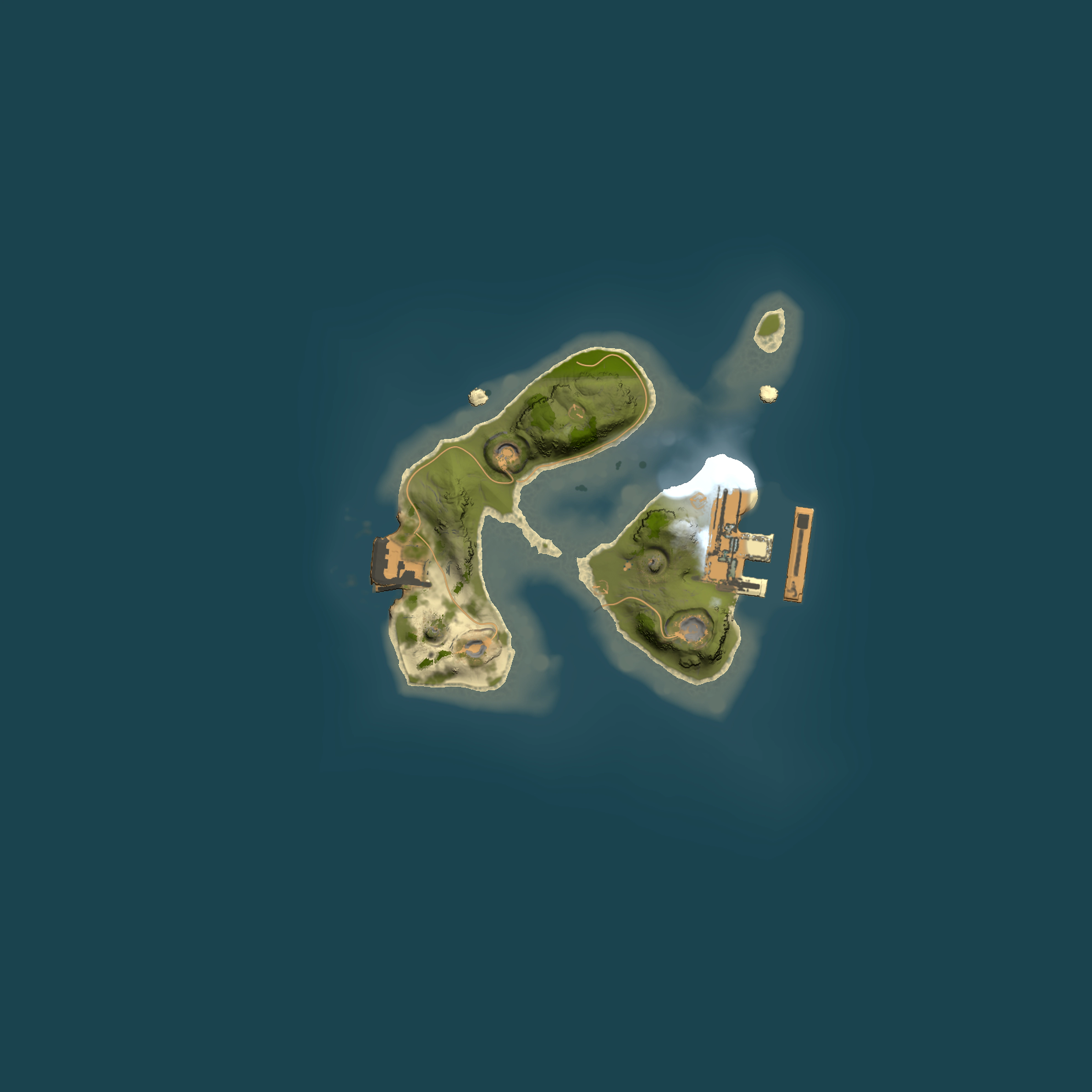 Full top-down render of Rust map seed 168127940, 1500x1500m