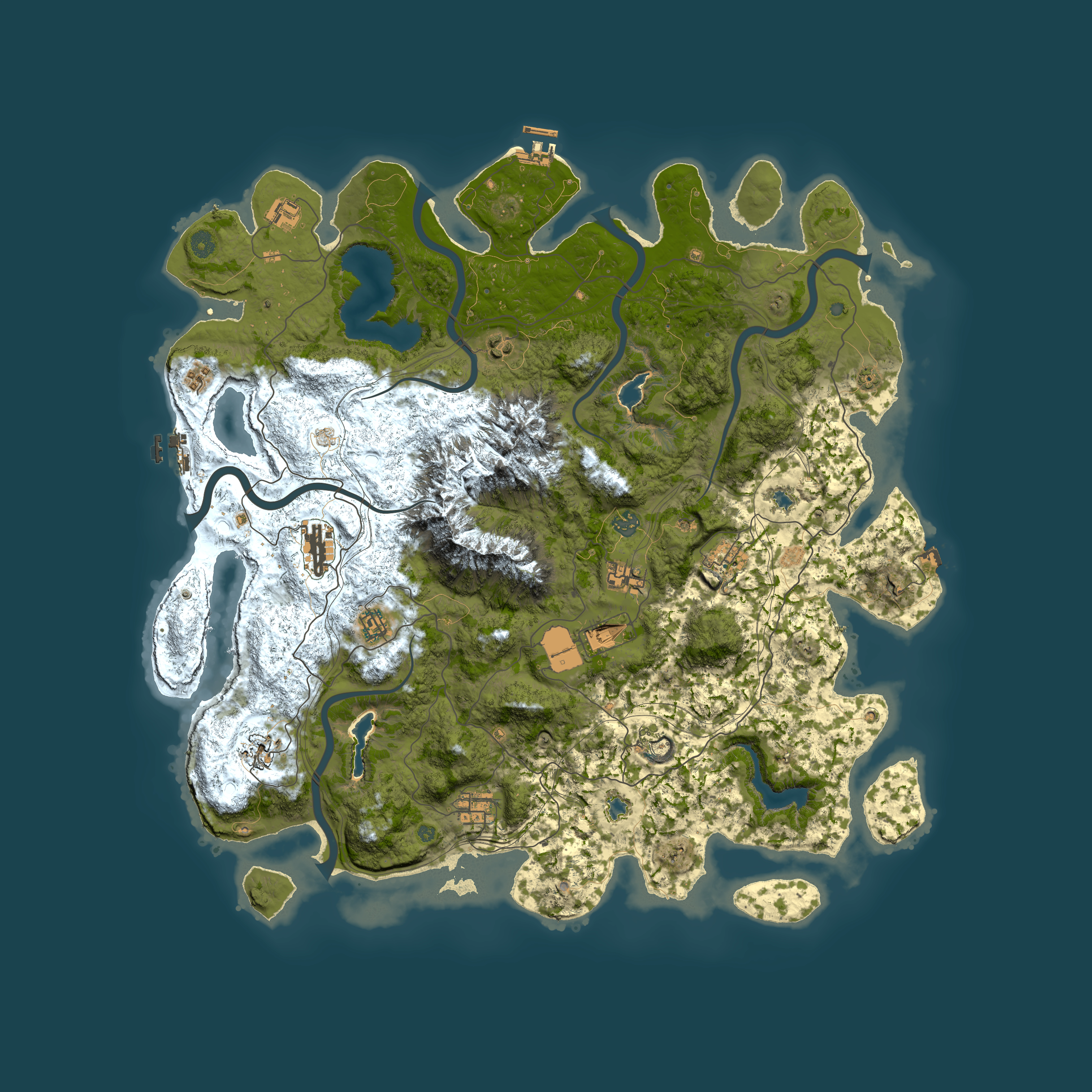 Full top-down render of Rust map seed 794122589, 5000x5000m