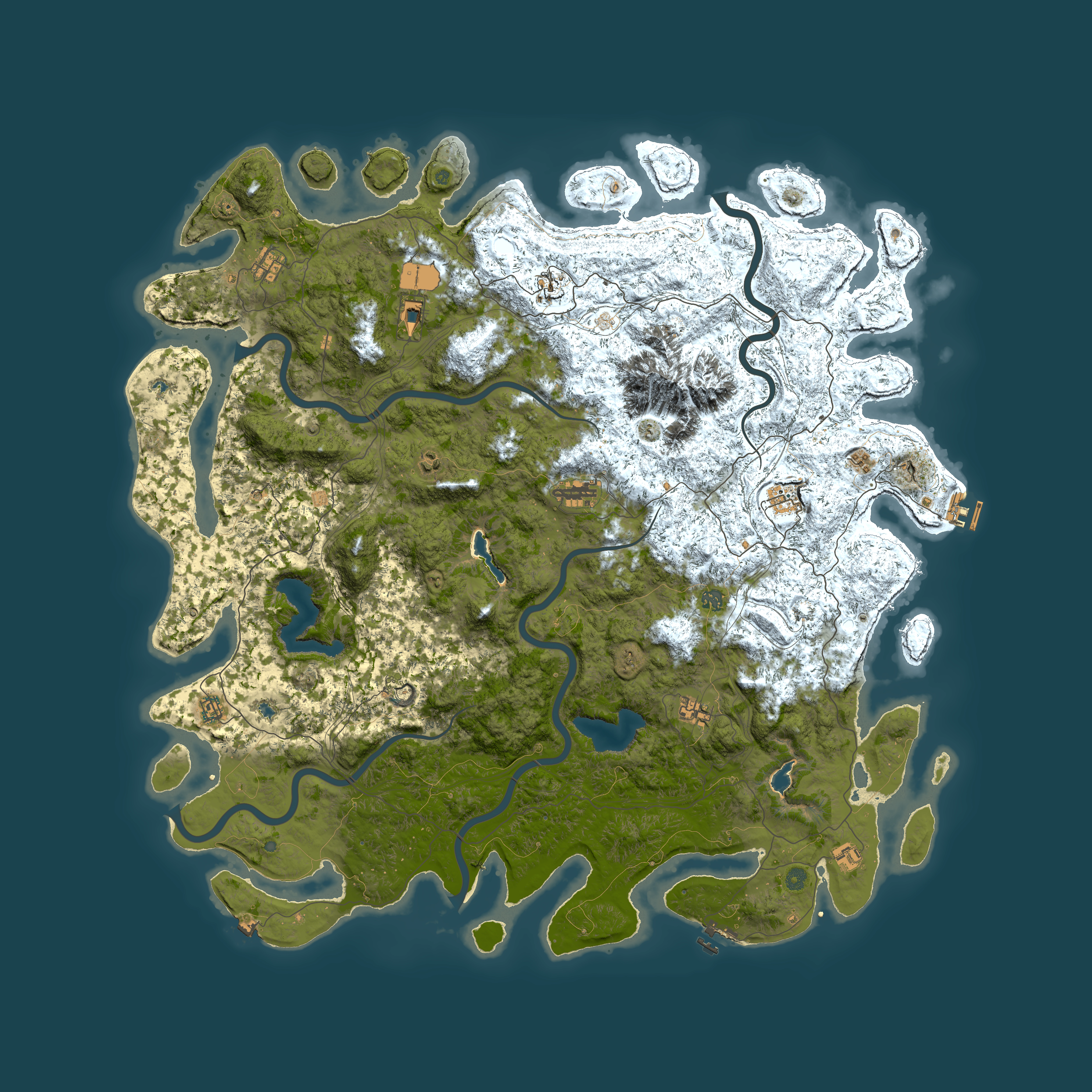 Full top-down render of Rust map seed 1996874920, 6000x6000m
