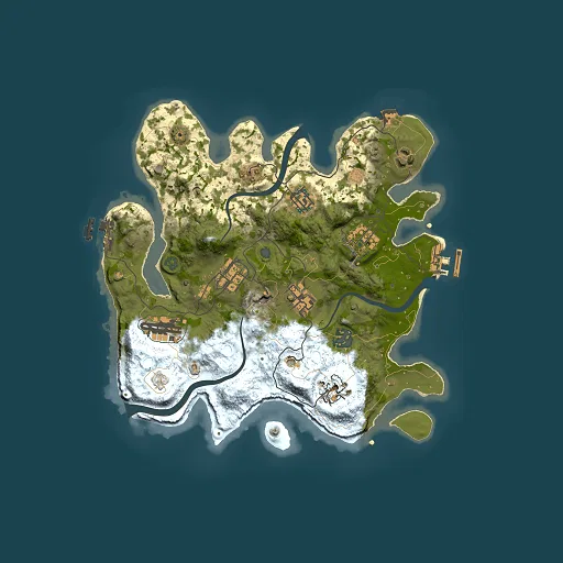 Rust map seed 1634752485, 3000x3000m top-down preview