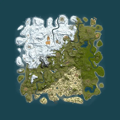 Rust map seed 1150483014, 5500x5500m top-down preview