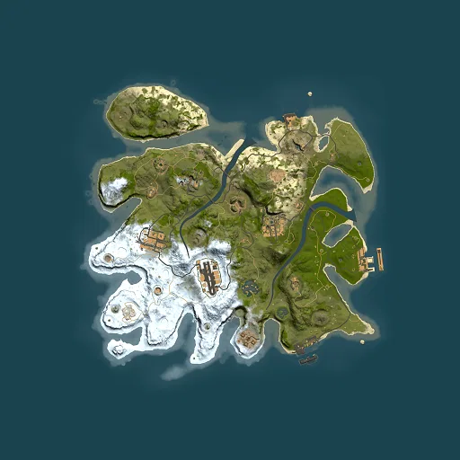 Rust map seed 1133773445, 3000x3000m top-down preview
