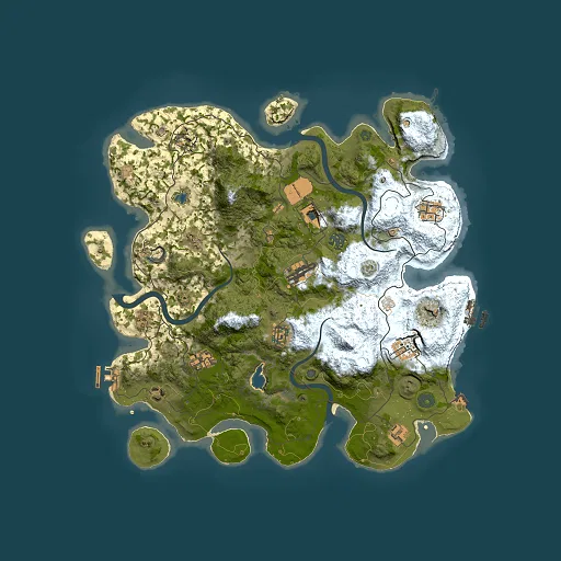 Rust map seed 1348337818, 4000x4000m top-down preview