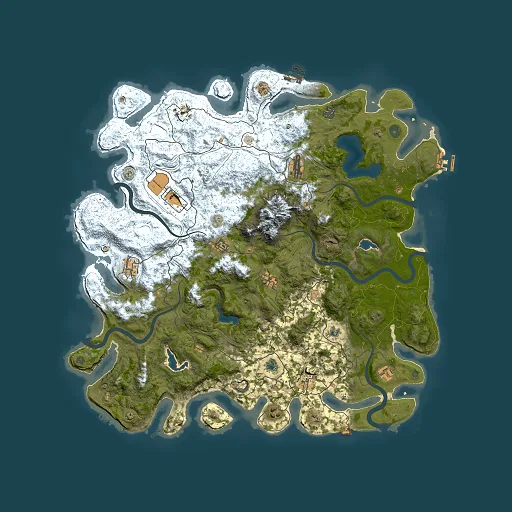 Rust map seed 1653374089, 5000x5000m top-down preview