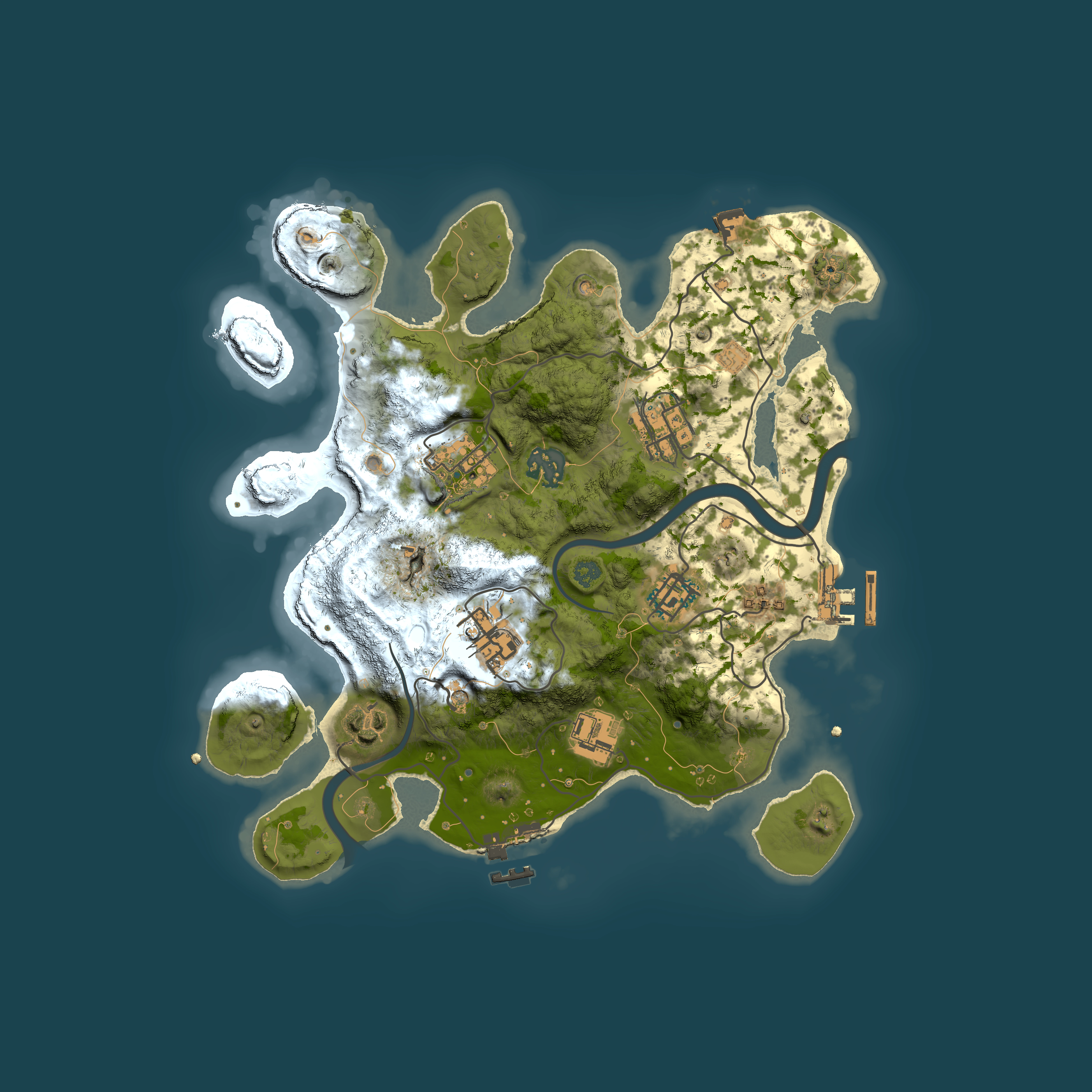 Full top-down render of Rust map seed 778891086, 3000x3000m