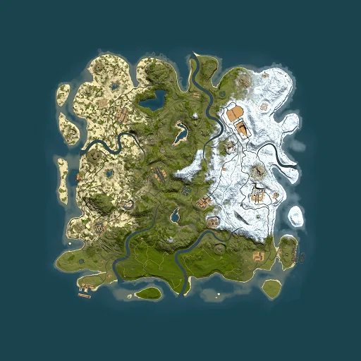 Rust map seed 926594893, 4500x4500m top-down preview