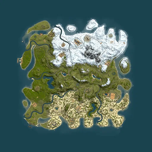 Rust map seed 1970310992, 5000x5000m top-down preview