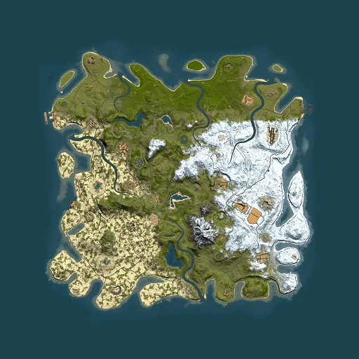 Rust map seed 2141286542, 5000x5000m top-down preview