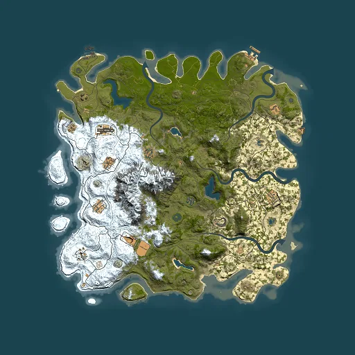 Rust map seed 1511751567, 5000x5000m top-down preview