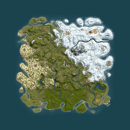 Rust map seed 1486845093, 5500x5500m top-down preview