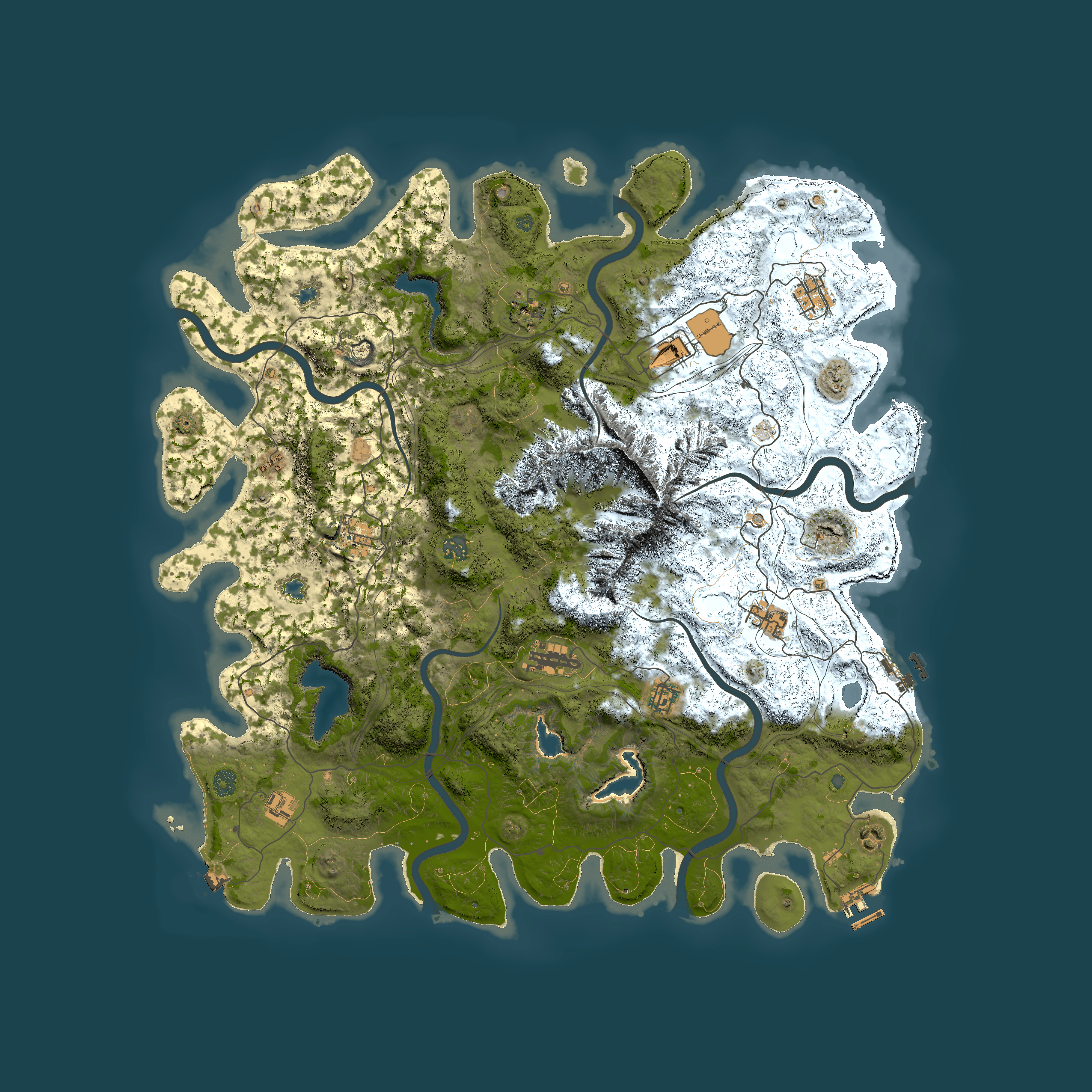 Full top-down render of Rust map seed 1778199801, 5000x5000m
