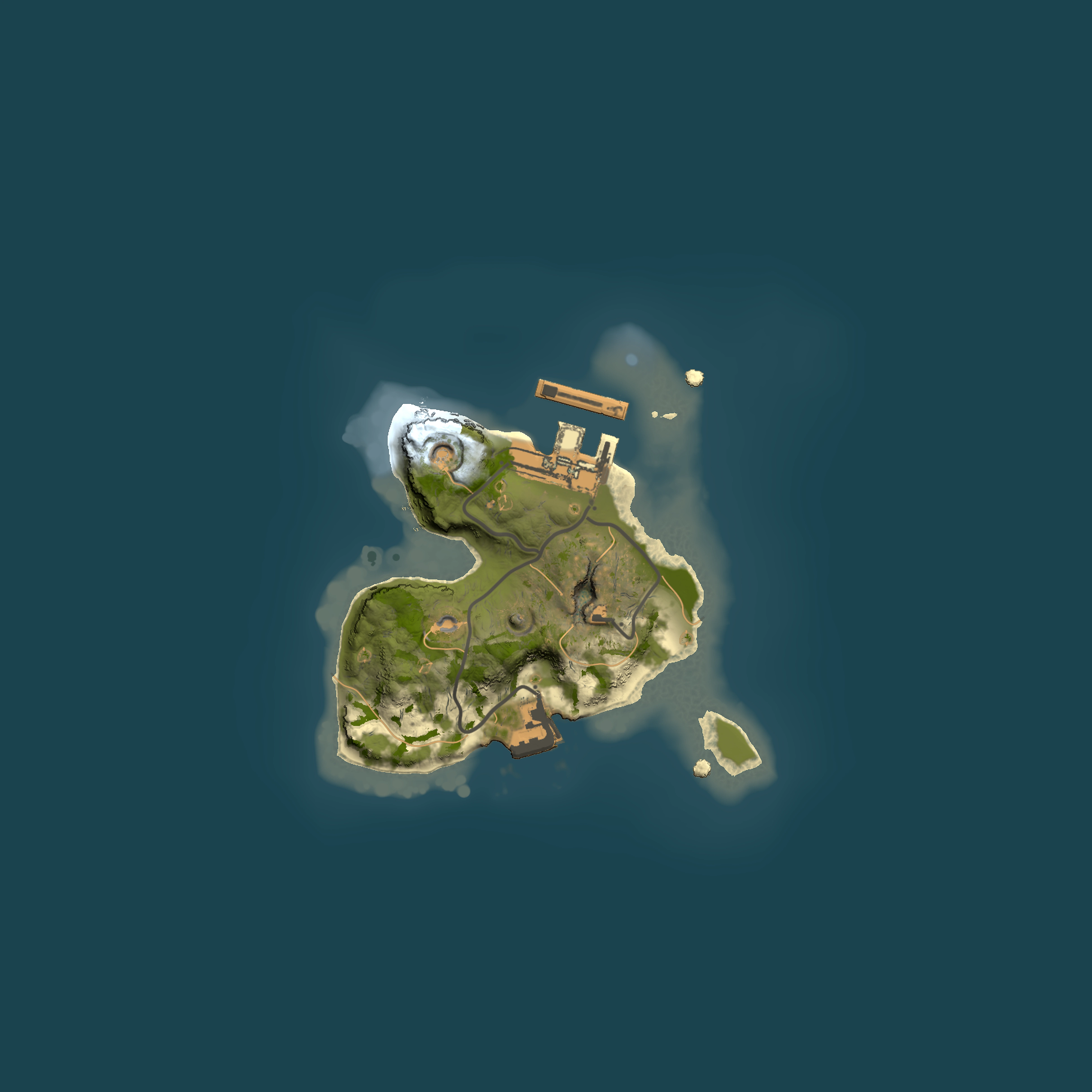 Full top-down render of Rust map seed 1837754123, 1500x1500m