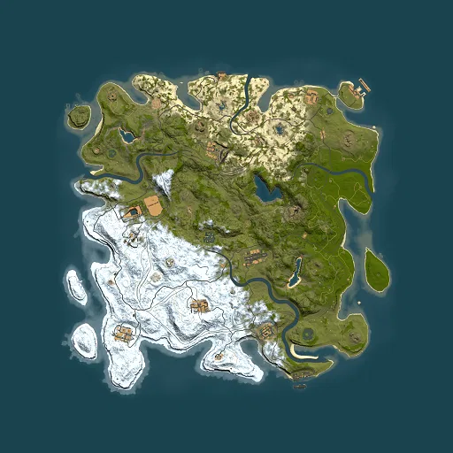 Rust map seed 801338067, 4500x4500m top-down preview