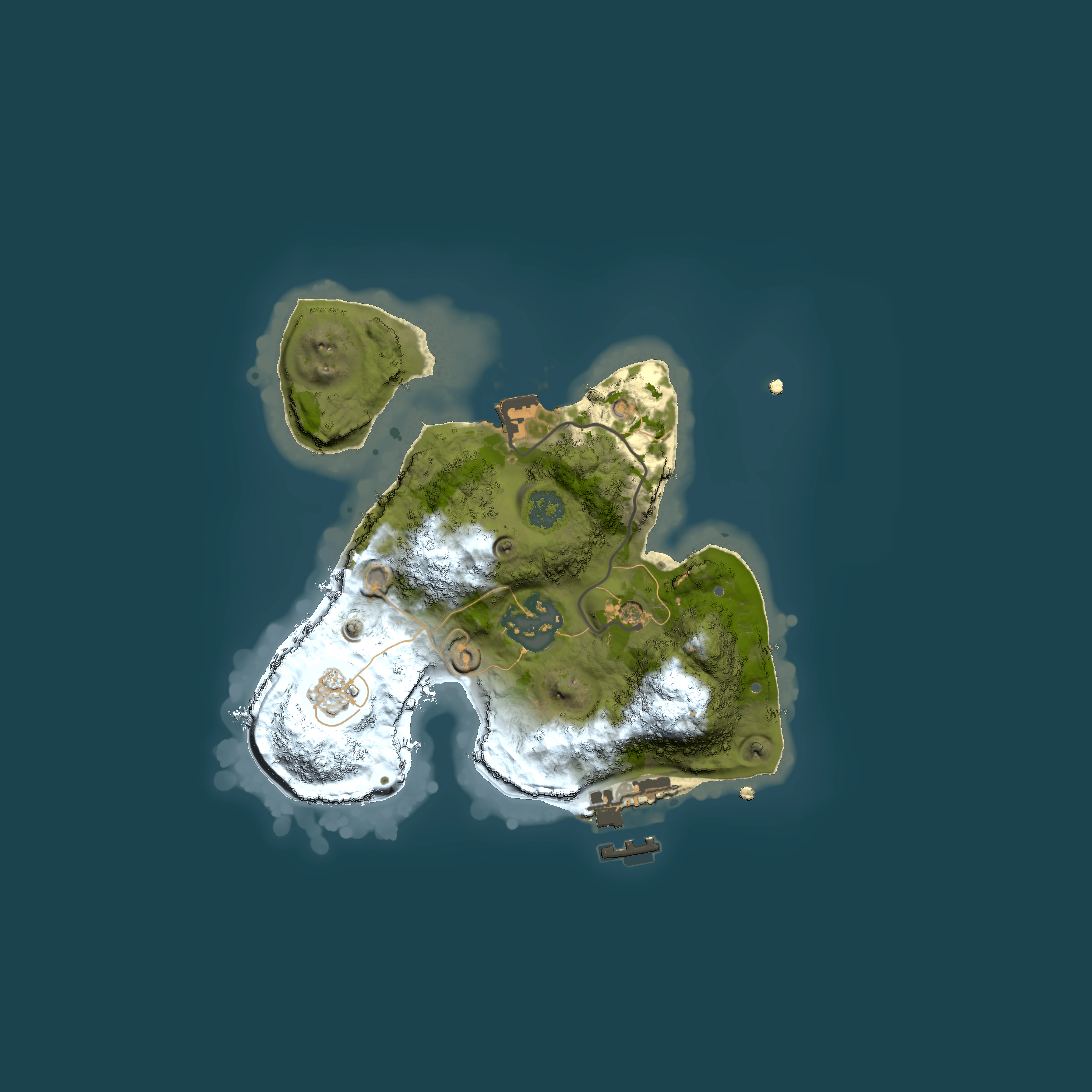 Full top-down render of Rust map seed 1586707615, 2000x2000m