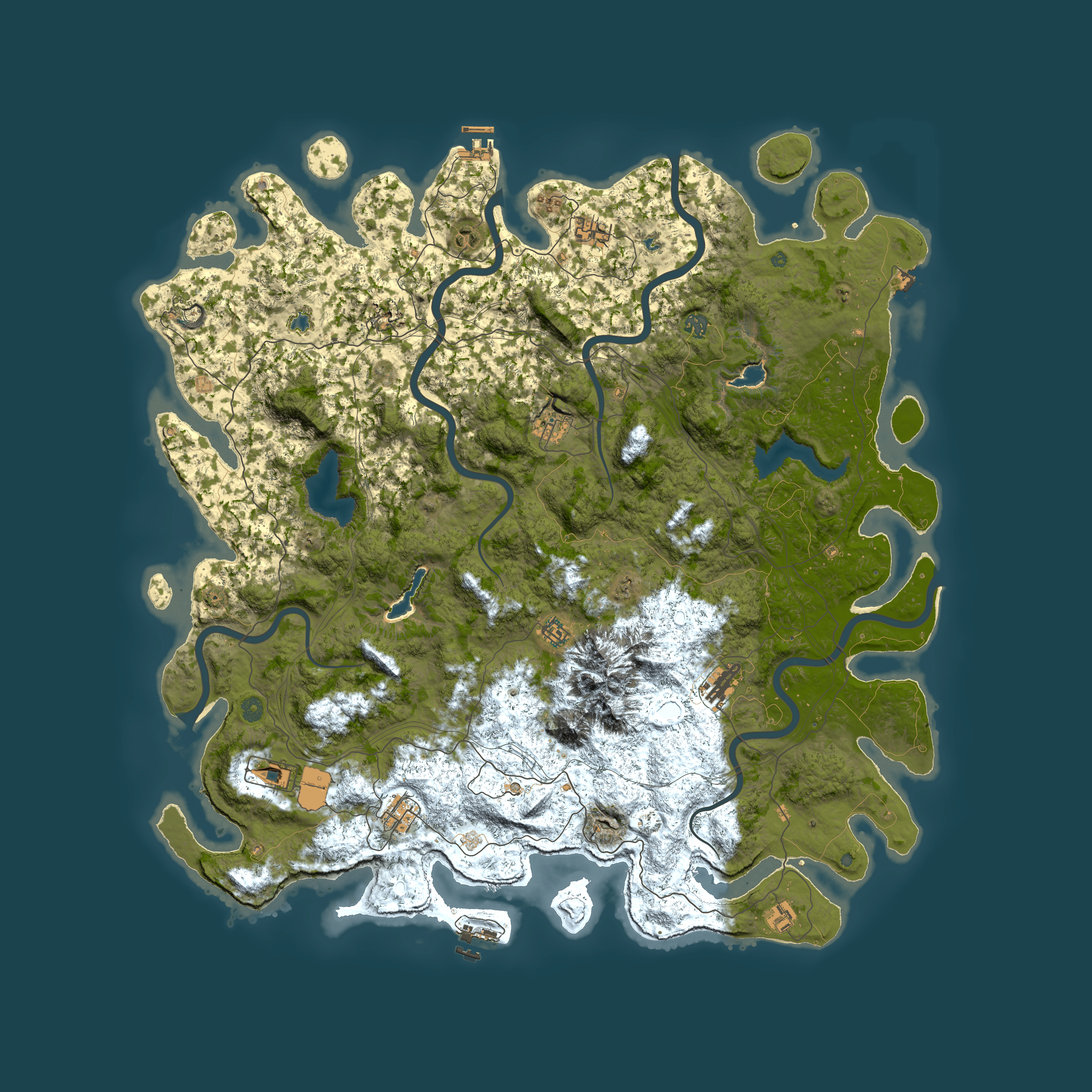 Full top-down render of Rust map seed 1567961210, 5500x5500m