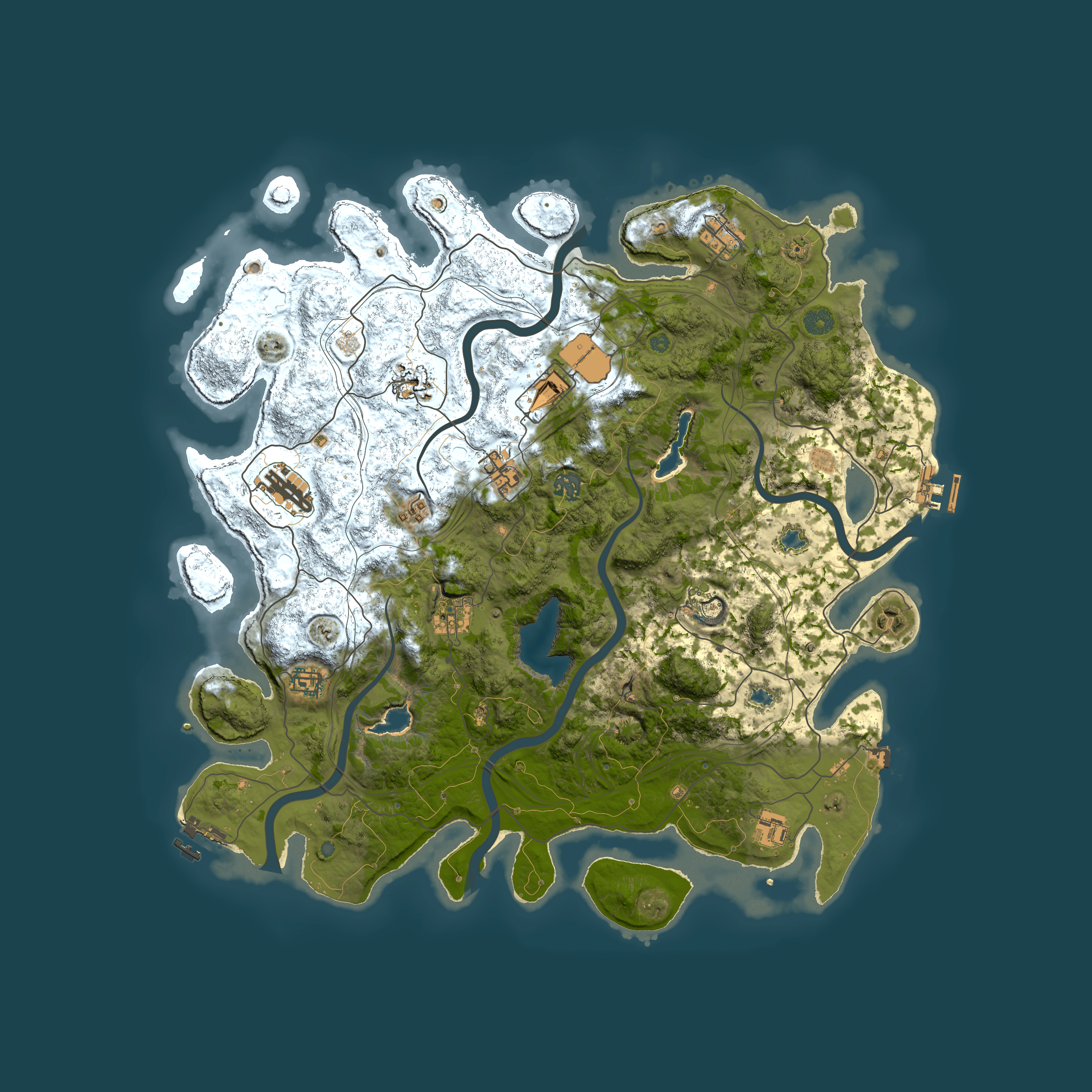 Full top-down render of Rust map seed 1649742965, 4500x4500m