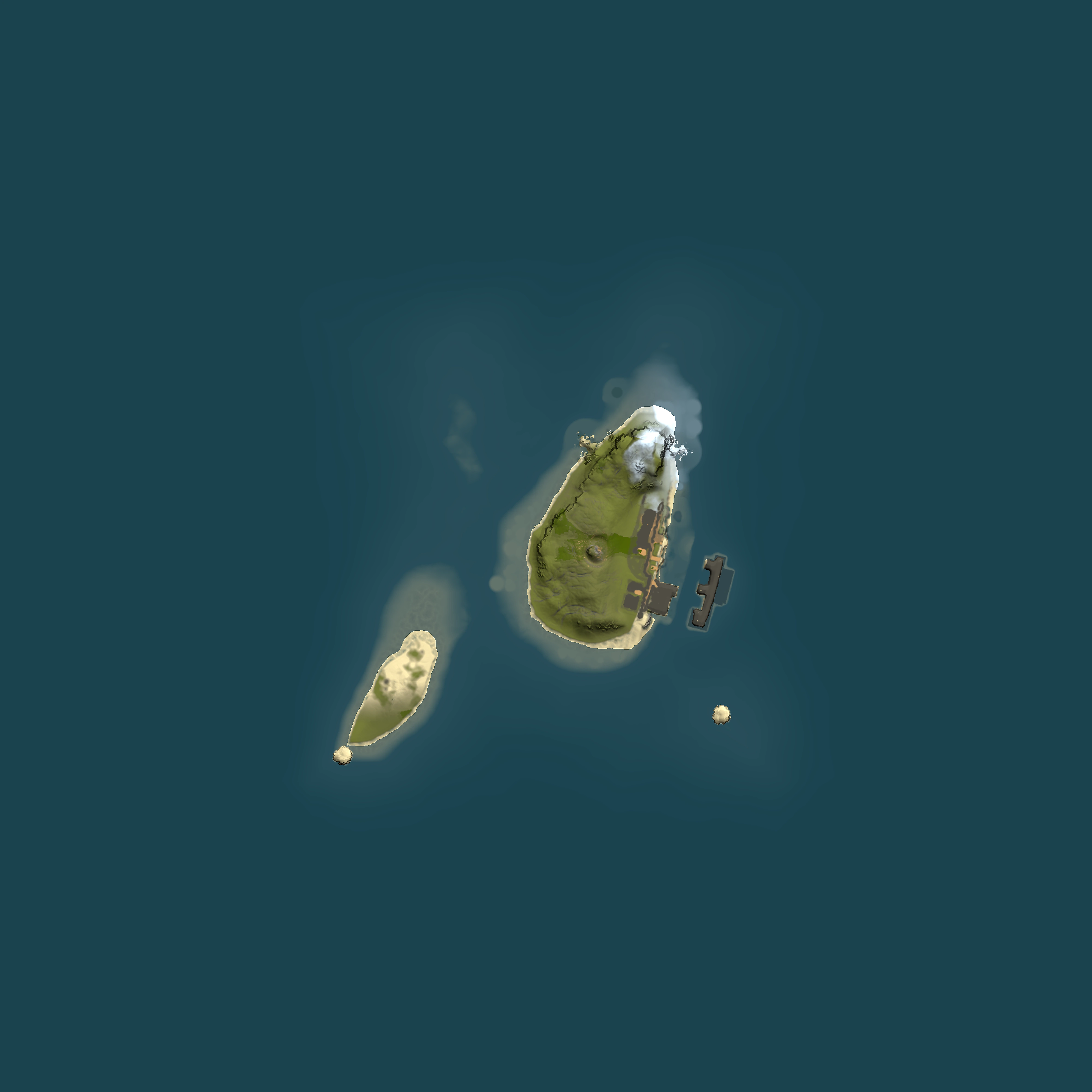 Full top-down render of Rust map seed 1390243249, 1500x1500m