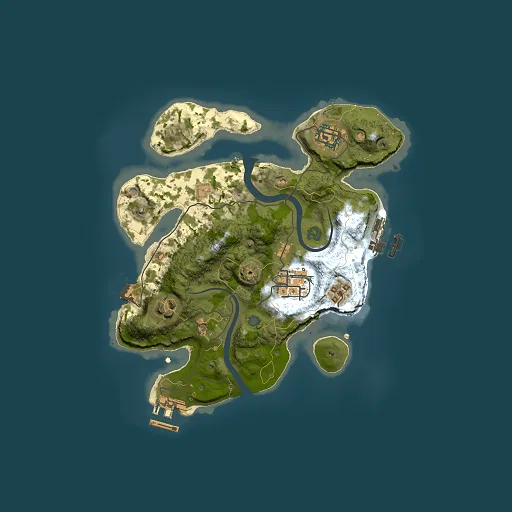 Rust map seed 1808213526, 2500x2500m top-down preview