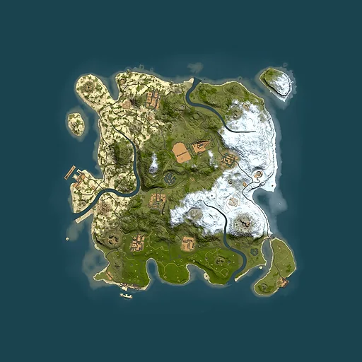 Rust map seed 88774319, 3500x3500m top-down preview