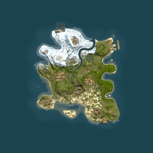 Rust map seed 443781164, 2500x2500m top-down preview