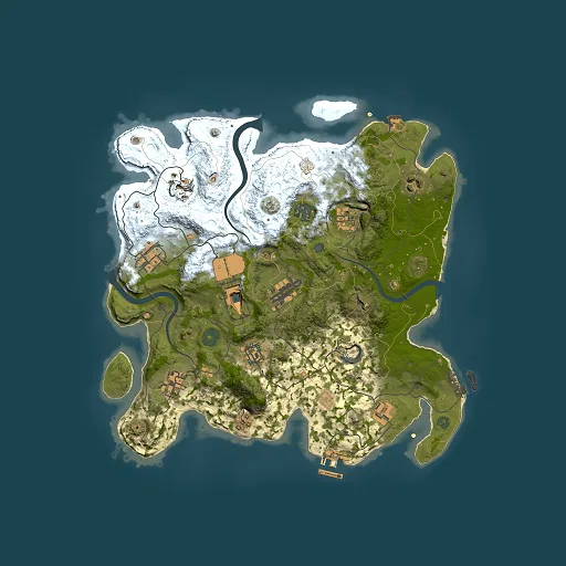 Rust map seed 754244252, 3500x3500m top-down preview