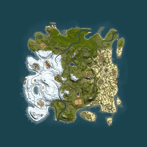 Rust map seed 1351479168, 4000x4000m top-down preview