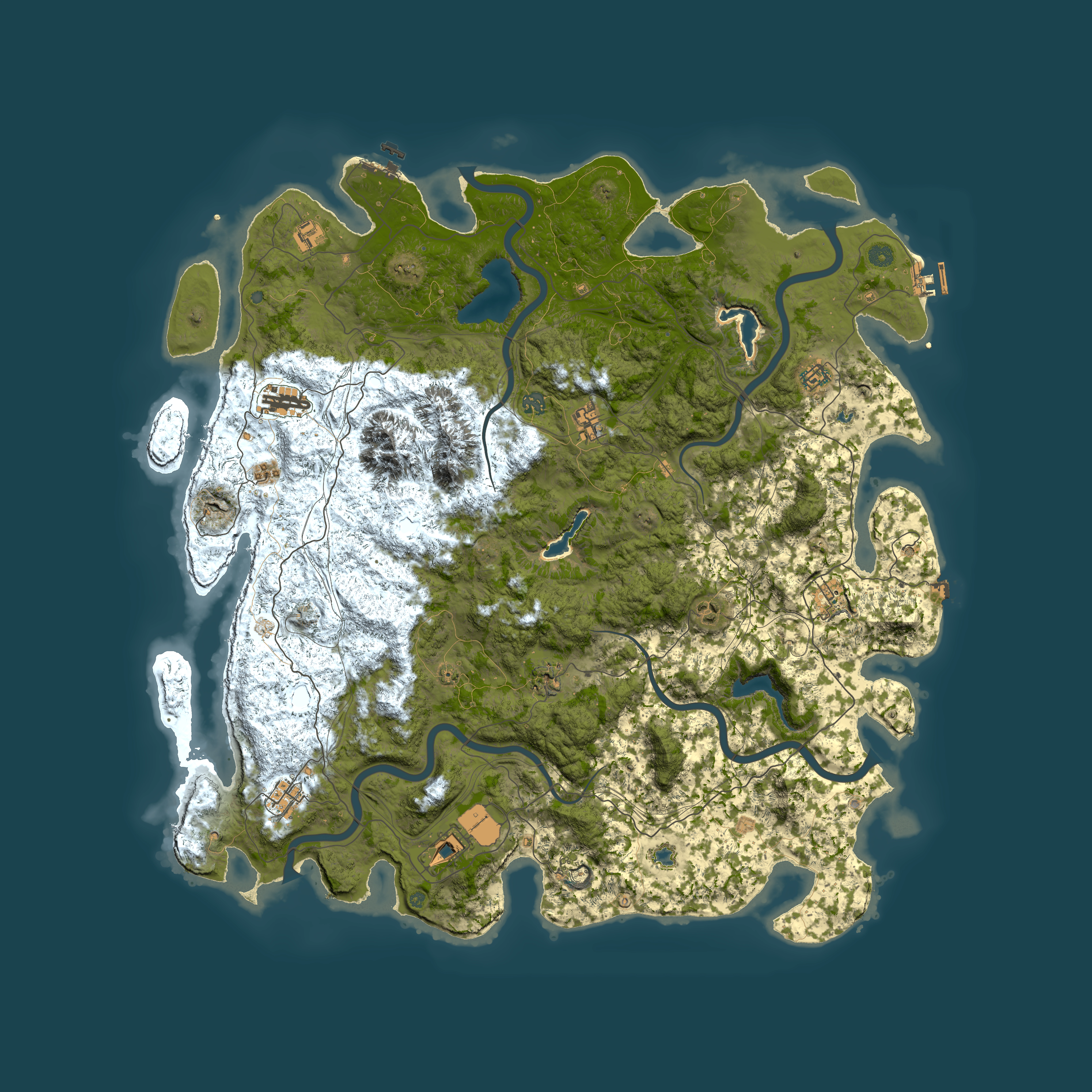 Full top-down render of Rust map seed 1016028380, 5500x5500m