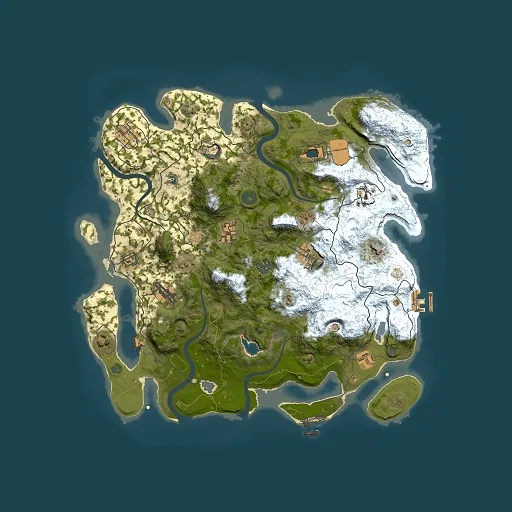 Rust map seed 1016349766, 4000x4000m top-down preview