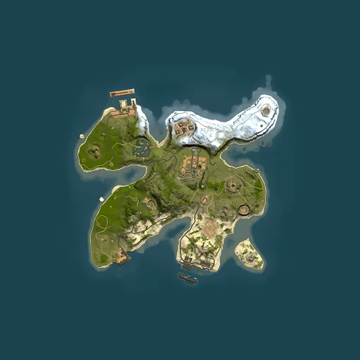 Rust map seed 826316376, 2000x2000m top-down preview