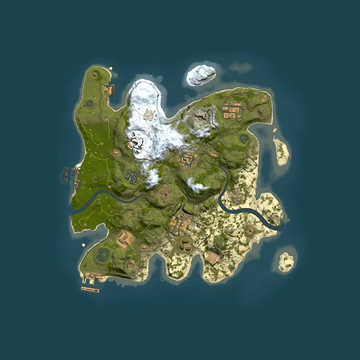 Rust map seed 4997816, 3000x3000m top-down preview