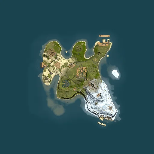 Rust map seed 1664436479, 2000x2000m top-down preview