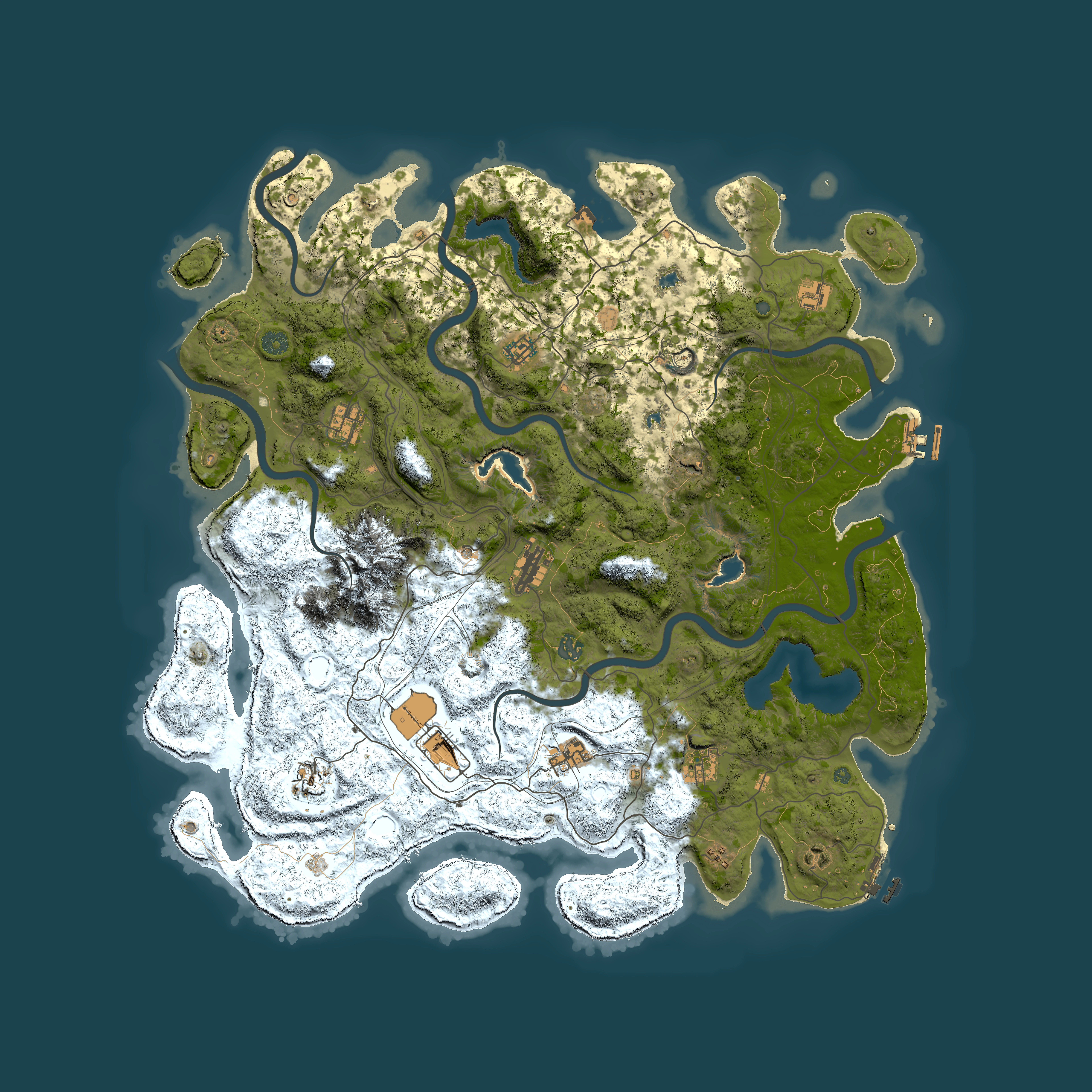 Full top-down render of Rust map seed 1846889729, 5000x5000m
