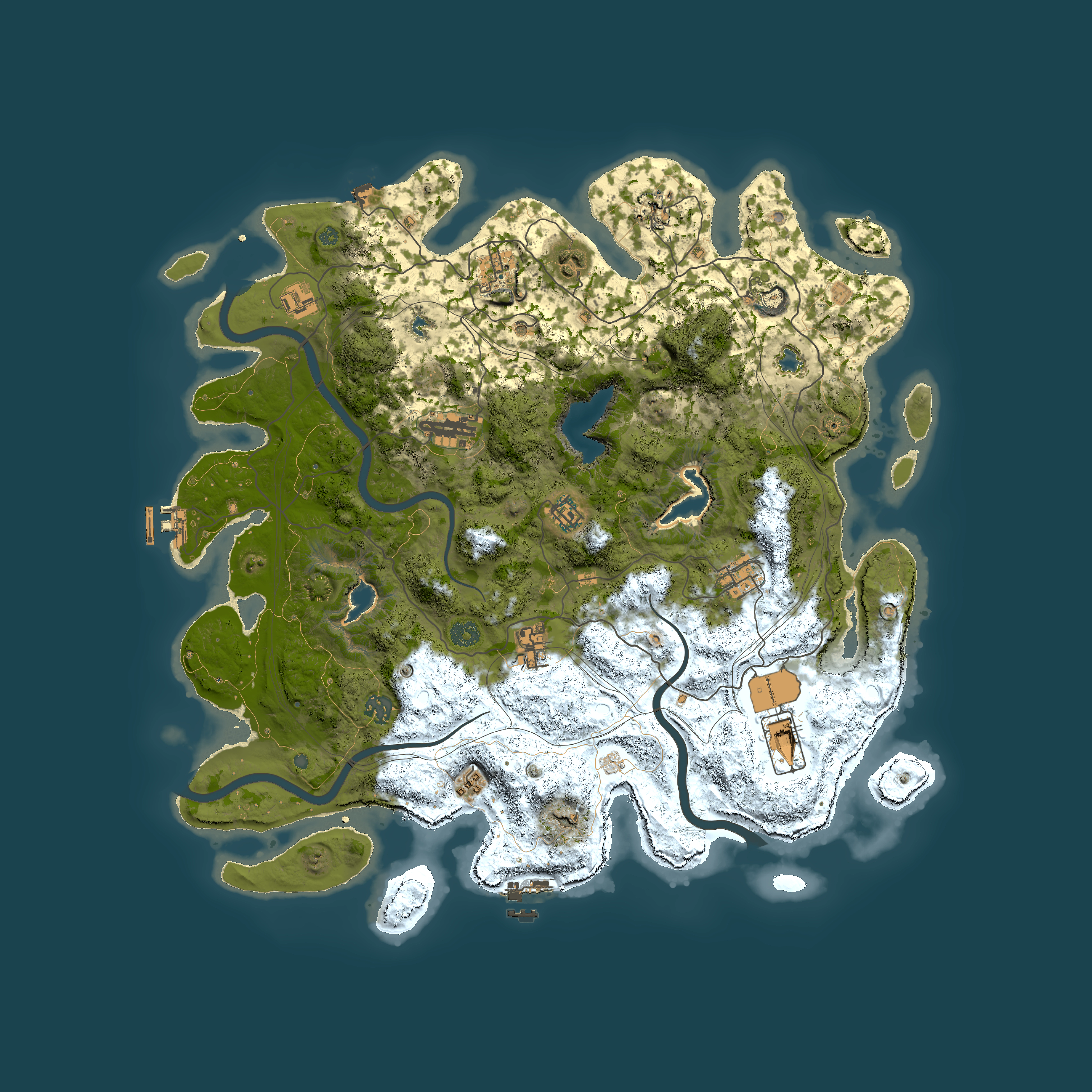 Full top-down render of Rust map seed 718349844, 4500x4500m