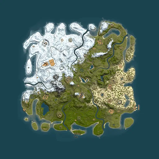 Rust map seed 839861929, 5000x5000m top-down preview