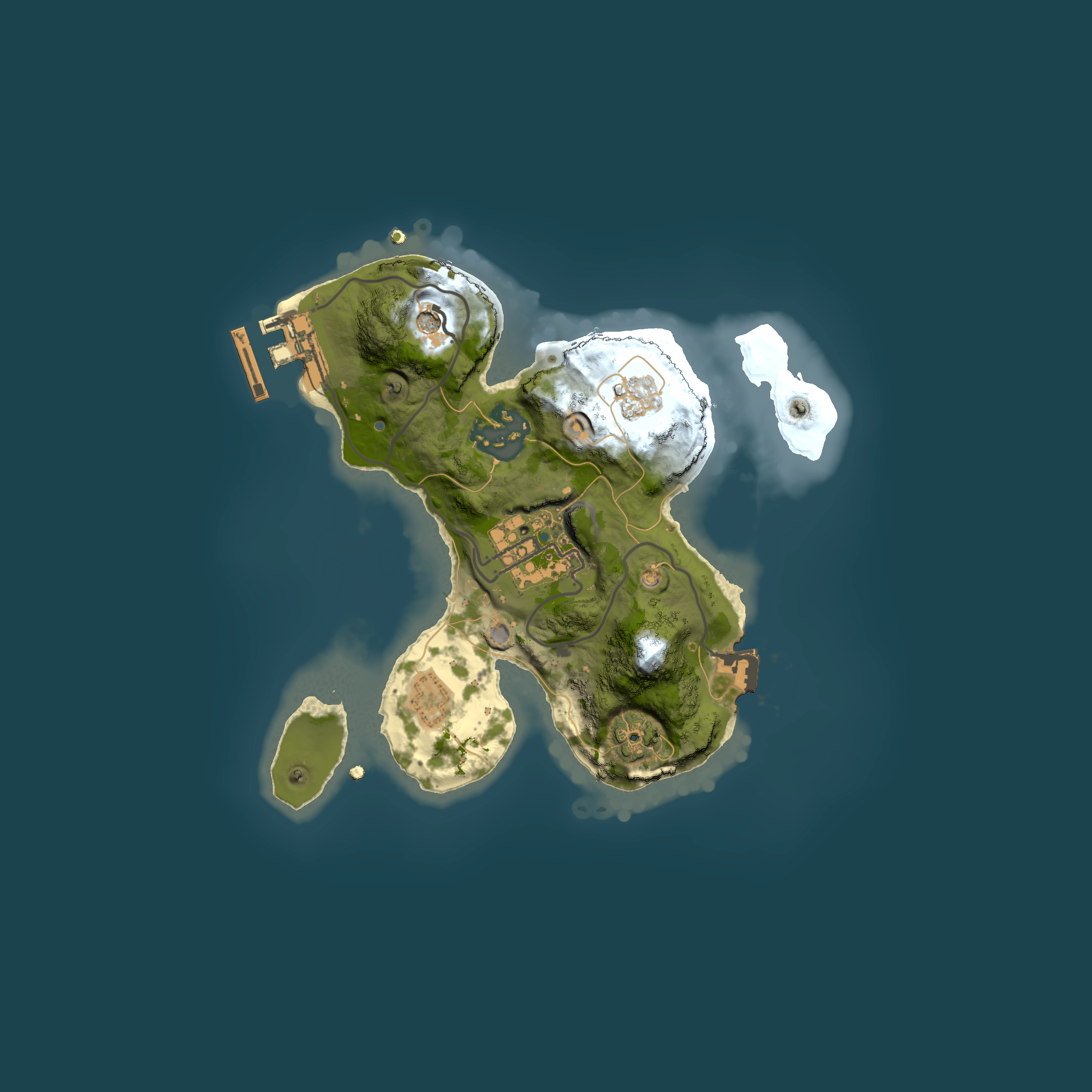 Full top-down render of Rust map seed 1215617554, 2000x2000m